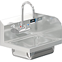 COMAL 30 HANDSINK WITH WALL FAUCET END SPLASH RIGHT