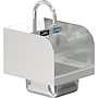COMAL 9 x 9 x 5 HANDSINK SPACE SAVER WITH WALL FAUCET END SPLASH BOTH SIDES