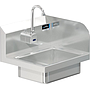 BRAZOS 14 x 10 x 5 HANDSINK WITH WALL SENSOR FAUCET END SPLASH RIGHT