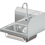 COMAL 14 X 10 X 5 HANDSINK WITH WALL ELECTRONIC FAUCET END SPLASH RIGHT